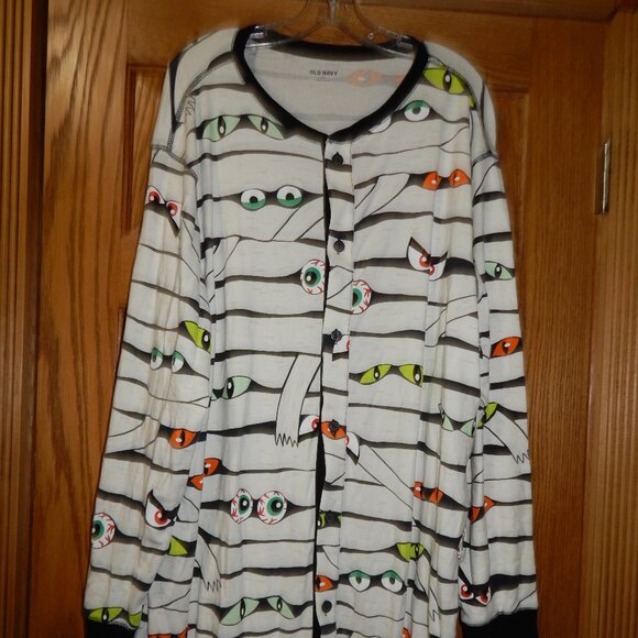 Old Navy Eye Want My Mummy Halloween Costume Pajamas Unisex Men Women Size XXL - Picture 2 of 3